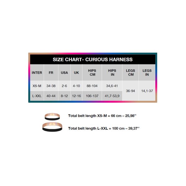 Strap-On-Me Curious Leatherette Harness Rose Gold Holographic - Image 5