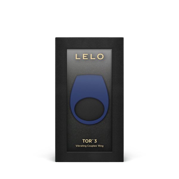 LELO TOR 3 Vibrating Cockring Base Blue - Image 3