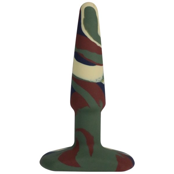 A-Play Groovy 4 in. Silicone Anal Plug Camouflage - Image 2