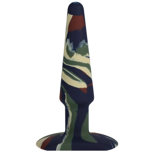 A-Play Groovy 5 in. Silicone Anal Plug Camouflage - Image 2