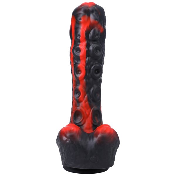 Fort Troff Tendril Thruster Mini Fuck Machine Rechargeable Remote-Controlled Silicone 8.5 in. Thrusting Dildo Red/Black - Image 4