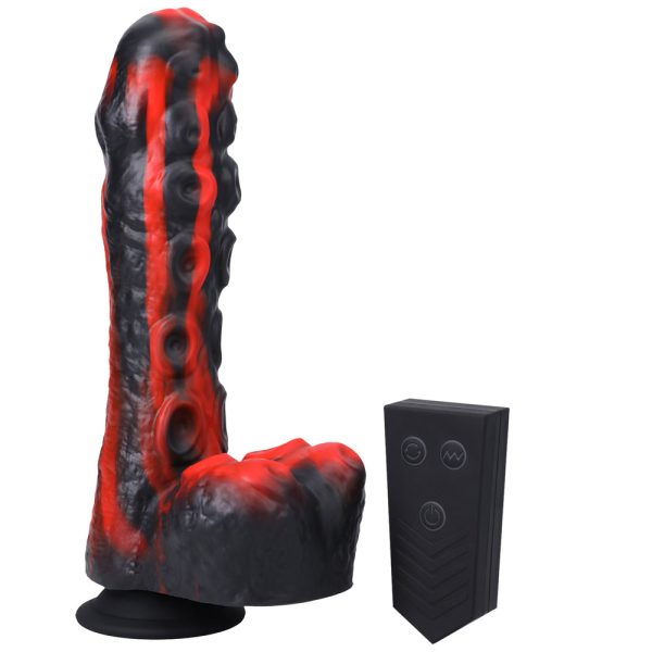 Fort Troff Tendril Thruster Mini Fuck Machine Rechargeable Remote-Controlled Silicone 8.5 in. Thrusting Dildo Red/Black - Image 7