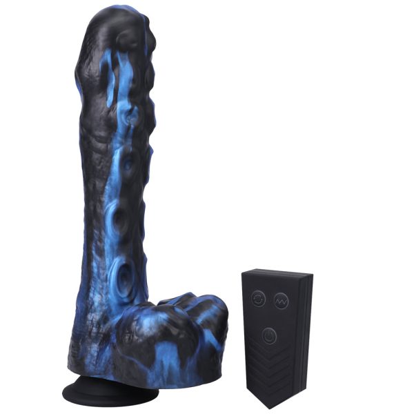 Fort Troff Tendril Thruster Mini Fuck Machine Rechargeable Remote-Controlled Silicone 8.5 in. Thrusting Dildo Blue/Black - Image 7