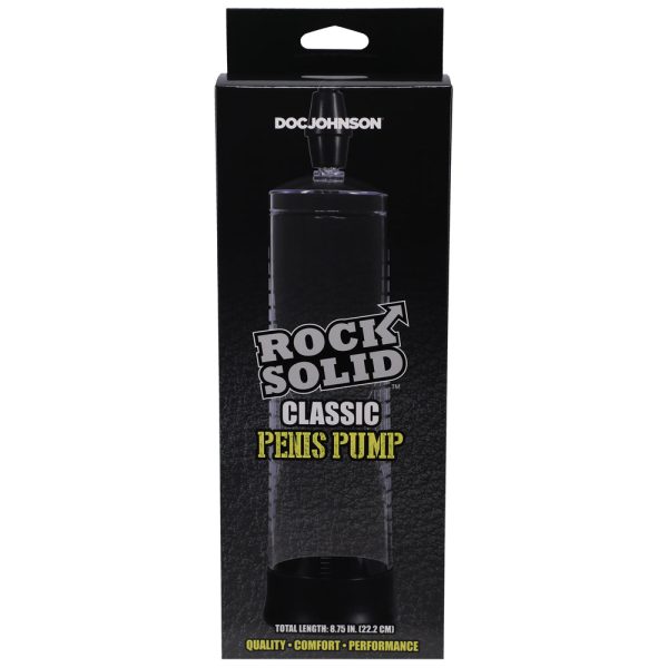 Rock Solid Classic Penis Pump Black/Clear - Image 2