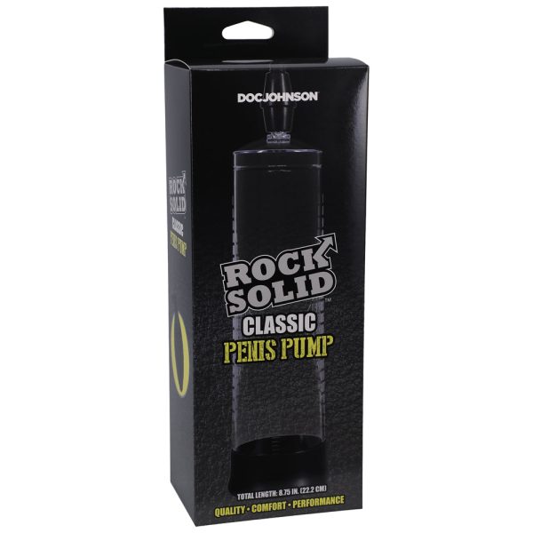 Rock Solid Classic Penis Pump Black/Clear - Image 3