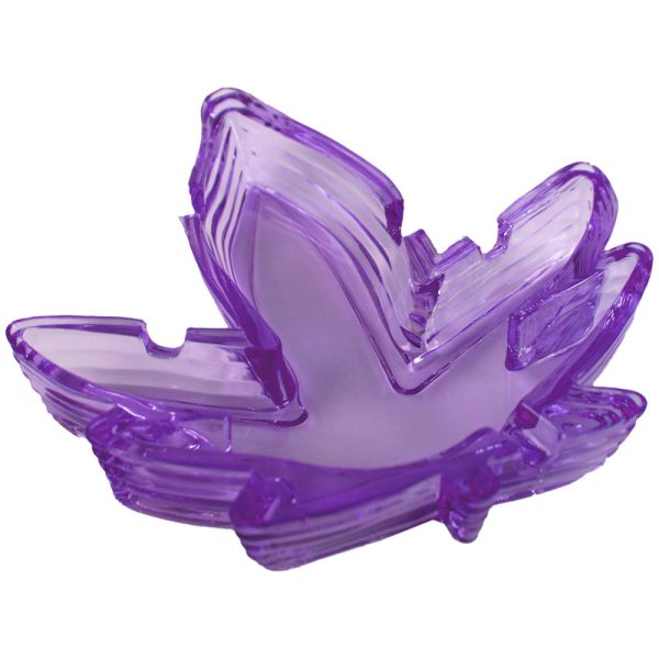 Pot Leaf Ashtray Assorted Color 4-Pack - Image 2