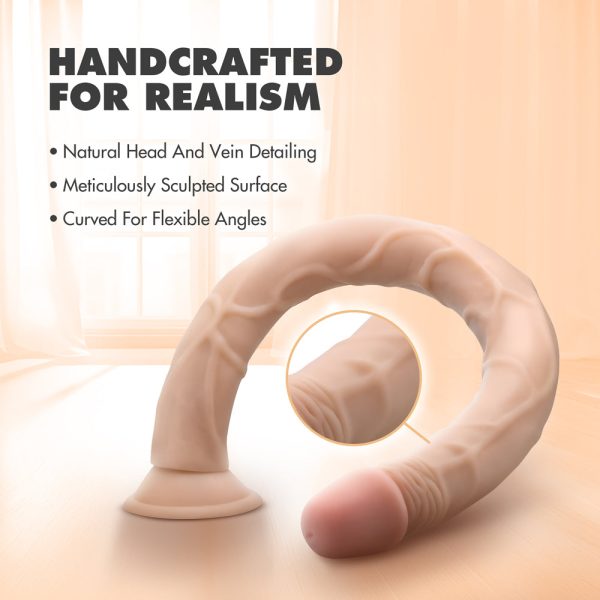 Dr. Skin 19 in. Dildo Beige - Image 9
