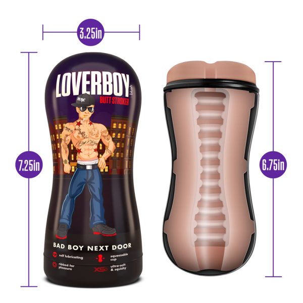 Loverboy Bad Boy Next Door Self-Lubricating Anal Stroker Beige - Image 7