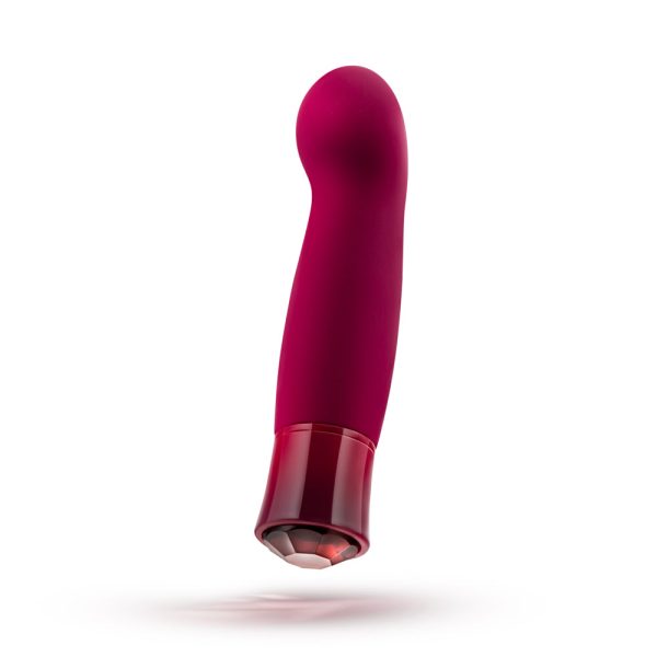 Oh My Gem Classy Rechargeable Warming Silicone G-Spot Vibrator Garnet - Image 3