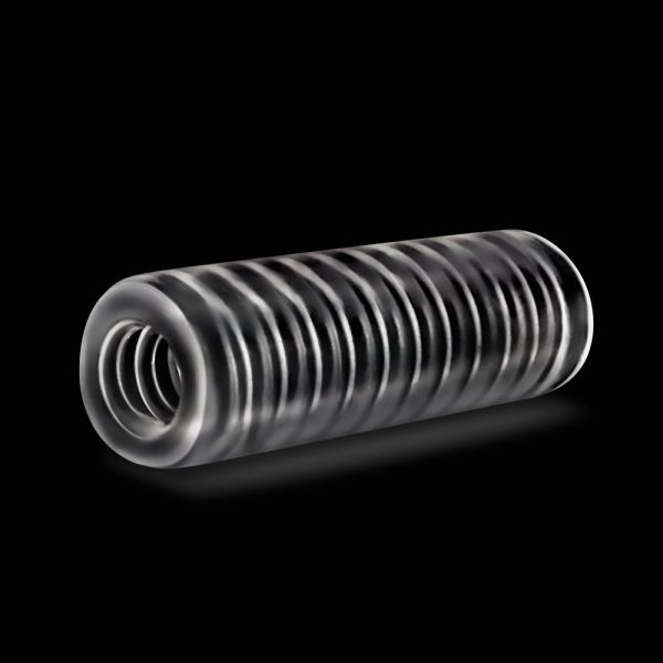 RIZE! Ribz Glow in the Dark Self-Lubricating Stroker Clear - Image 3