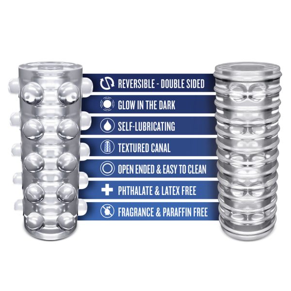 RIZE! Swich Glow in the Dark Self-Lubricating Stroker Clear - Image 9