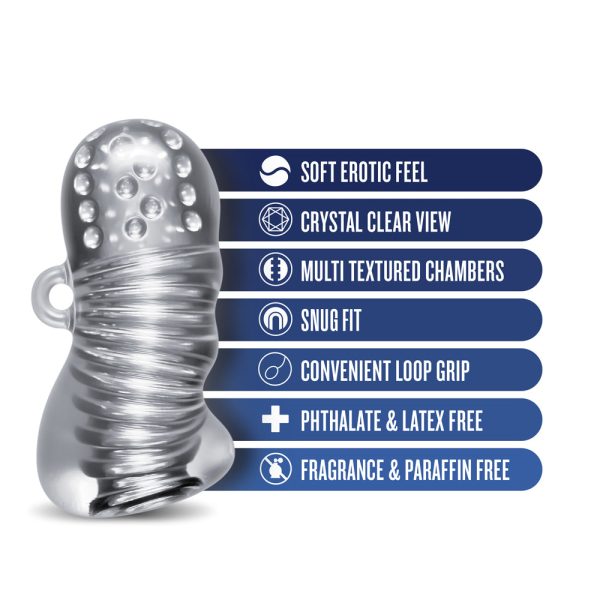 RIZE! Squeezy Ergonomic Stroker Clear - Image 8