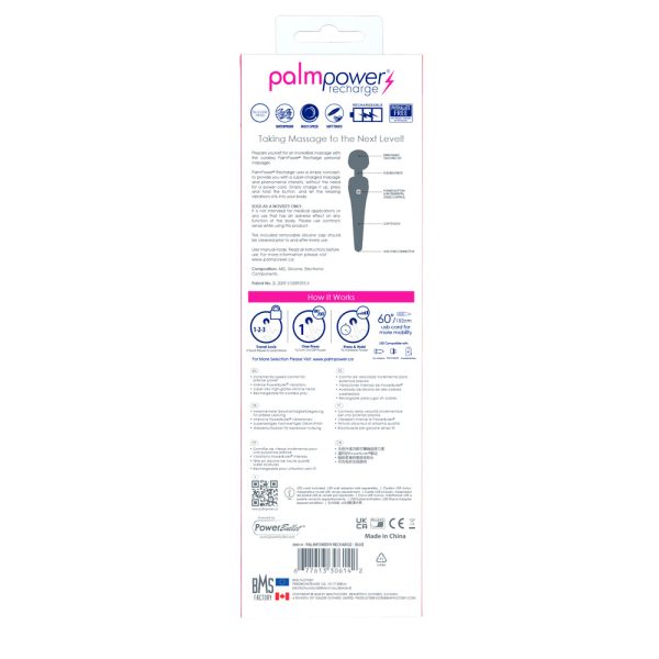 Palmpower Massager USB Rechargeable Blue - Image 8