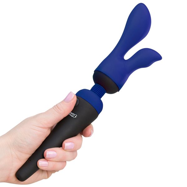 PalmPower PalmSensual Attachments 2-Piece Silicone Massager Heads Blue - Image 5