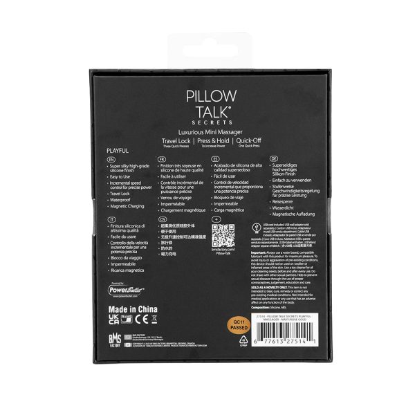 Pillow Talk Secrets Playful Rechargeable Silicone Clitoral Vibrator Navy - Image 2