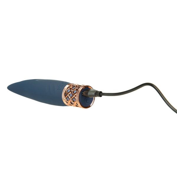 Pillow Talk Secrets Playful Rechargeable Silicone Clitoral Vibrator Navy - Image 7