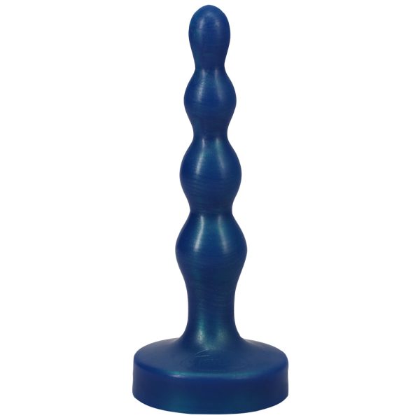 Tantus Ripple Small 8 in. Anal Beads Dildo Firm Malachite - Image 3