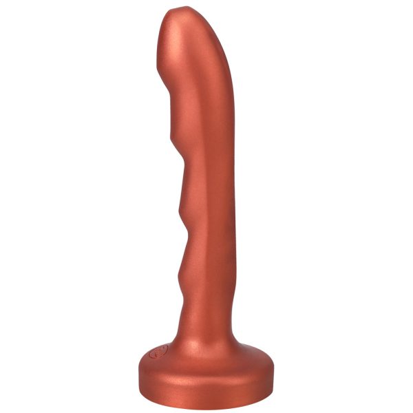 Tantus Charmer 8 in. G-Spot Dildo Firm Copper - Image 3