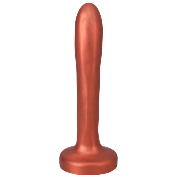 Tantus Charmer 8 in. G-Spot Dildo Firm Copper - Image 6