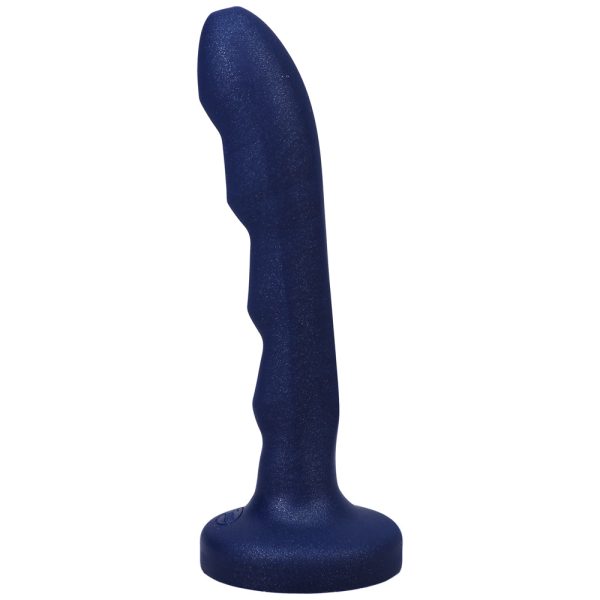 Tantus Charmer 8 in. G-Spot Dildo Sapphire - Image 3