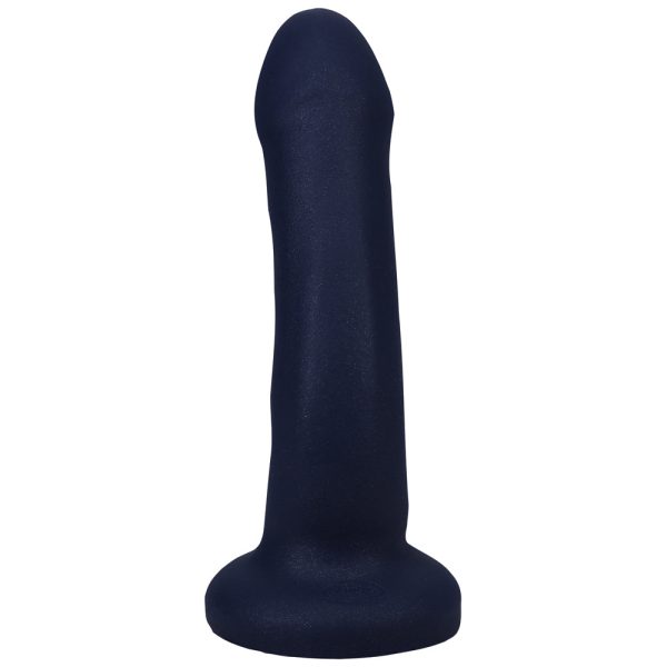 Tantus Curve 6.5 in. Dildo Medium-Firm Sapphire - Image 6