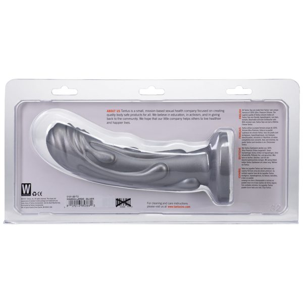 Tantus Magma 7 in. Fantasy Dildo Medium-Firm Silver - Image 2