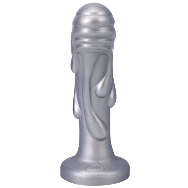 Tantus Magma 7 in. Fantasy Dildo Medium-Firm Silver - Image 6
