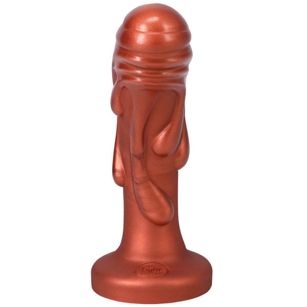 Tantus Magma 7 in. Fantasy Dildo Medium-Firm Copper - Image 5