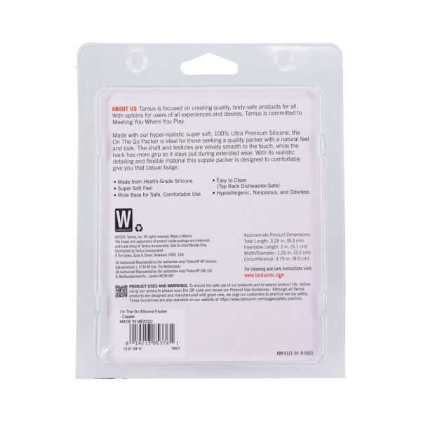 Tantus On The Go Silicone Packer Super Soft Copper - Image 7