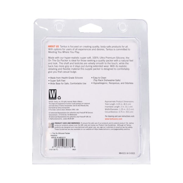 Tantus On The Go Silicone Packer Super Soft Sapphire - Image 7