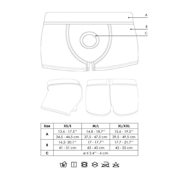 Ouch! Vibrating Strap-on Boxer Black XS/S - Image 10