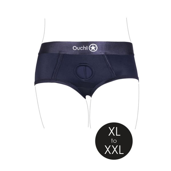 Ouch! Vibrating Strap-on Brief Black XL/2XL - Image 5