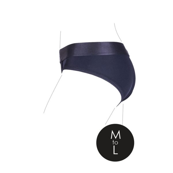 Ouch! Vibrating Strap-on High-cut Brief Black M/L - Image 7