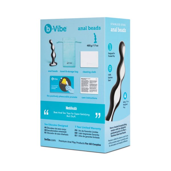 b-Vibe Stainless Steel Anal Beads - Image 10