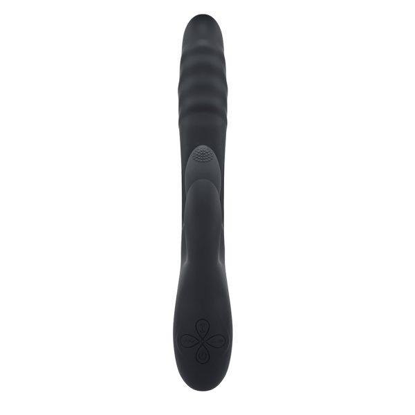 Playboy Rapid Rabbit Rechargeable Silicone Dual Stimulation Vibrator Black - Image 3