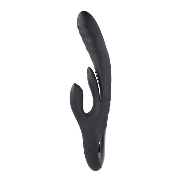 Playboy Rapid Rabbit Rechargeable Silicone Dual Stimulation Vibrator Black - Image 7