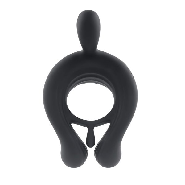 Playboy Triple Play Vibrating Cockring with Stimulator Black - Image 6