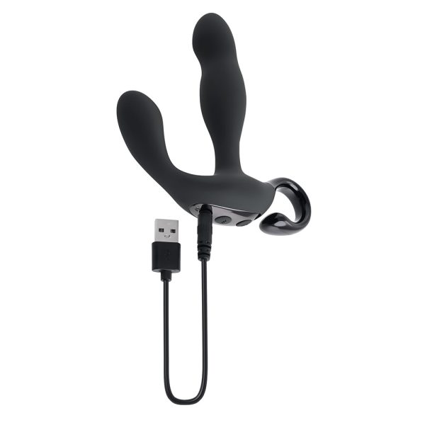 Playboy Come Hither Rechargeable Remote Controlled Silicone Vibrating Prostate Massager Black - Image 6