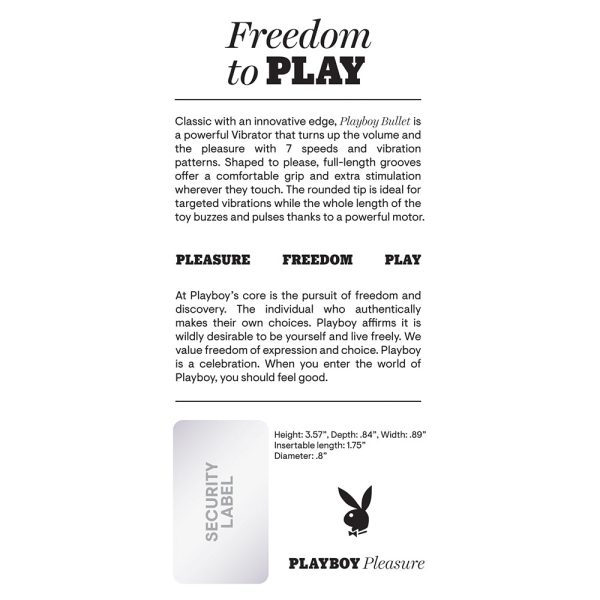 Playboy Bullet Rechargeable Silicone Vibrator Wild Aster - Image 4
