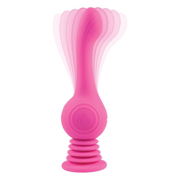 Evolved Gyro Vibe Rechargeable Gyrating Silicone Vibrator Pink - Image 8