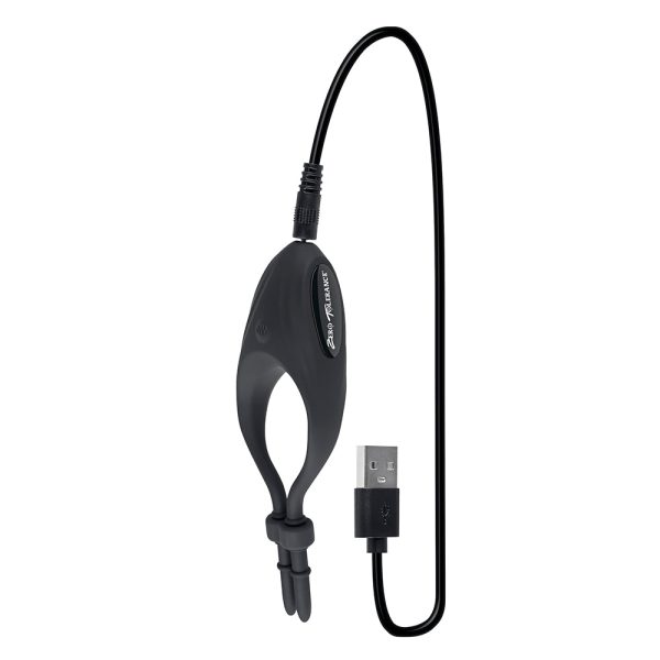 Zero Tolerance Perfect Fit Rechargeable Vibrating Silicone Lasso Cockring Black - Image 6