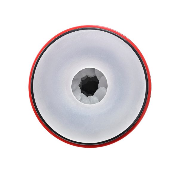 Zero Tolerance Tight Squeeze Rechargeable Vibrating Squeezing Talking Stroker TPE Black/Red - Image 6