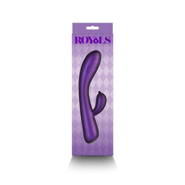 Royals Duchess Rabbit Vibrator Metallic Purple - Image 4