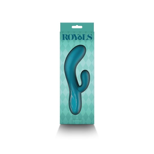 Royals Regent Rabbit Vibrator Metallic Green - Image 4