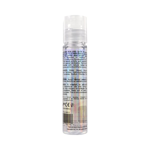 Playboy Slick Flavored Water-Based Lubricant Prosecco 1 oz. - Image 2