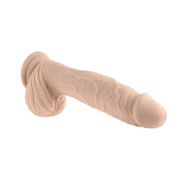 Evolved Full Monty Rechargeable Remote-Controlled Thrusting Twirling 9 in. Silicone Dildo Light - Image 6