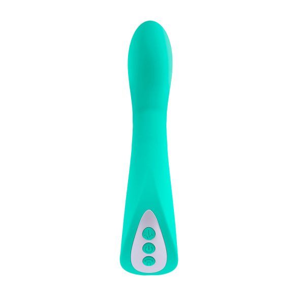 Evolved Come With Me Rechargeable ''Come Hither'' Silicone Vibrator Green - Image 2