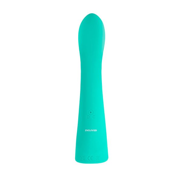Evolved Come With Me Rechargeable ''Come Hither'' Silicone Vibrator Green - Image 3
