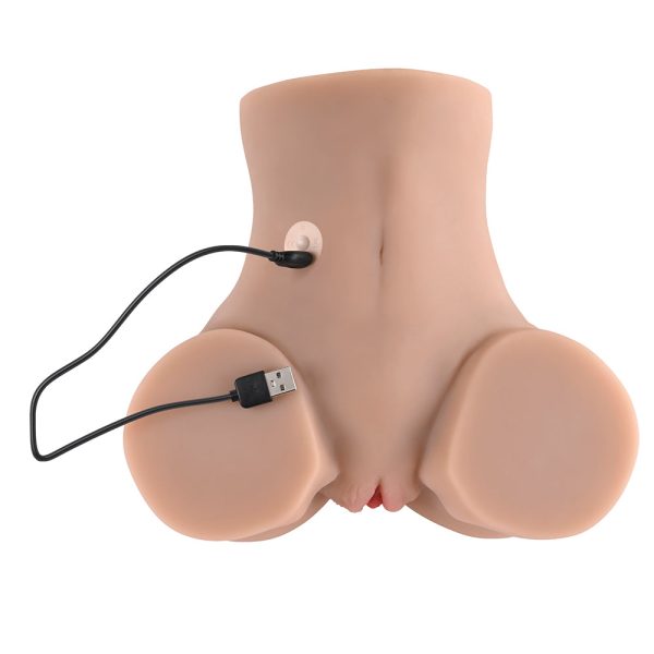 Zero Tolerance Rear Beauty Rechargeable Remote Controlled Vibrating Sucking Dual Entry Masturbator TPE Light - Image 8
