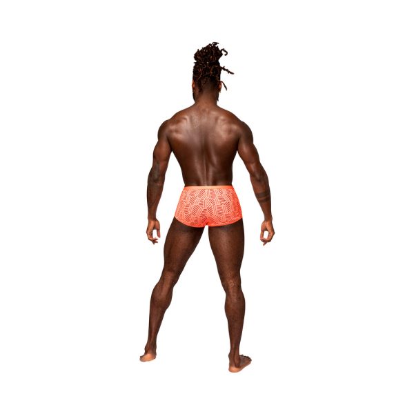Male Power Rude Awakening Cheeky Cutout Short Neon Orange M - Image 2